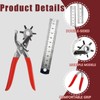 Belt Hole Puncher for Leather, Leather Hole Punch Tool with