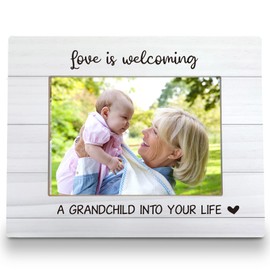 FLDAS Grandchild Picture Frame 8x10, Grandkids Picture Frames, First Time New Grandparents Gifts, Pregnancy Announcement for Grandparents, grandparents baby announcement Photo Frame 5X7