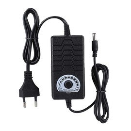 2 A 48 W Power Supply Charger, 1 V to 24 V Power Supply with Adjustable Voltage with Button Design, Motor Speed Control, Multiple Protection Function
