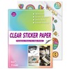 Waterproof Printable Vinyl Stickers Paper for Inkjet Printer- 20 Glossy