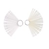 100 Tips White and Transparent Plastic Polish Board Nail Art