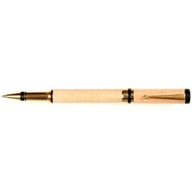 Lanier Pens Elite Rollerball Pen - 24kt Gold - Birds Eye Maple