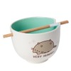 Enesco Pusheen the Cat Very Hungry Ramen Bowl with Chopsticks,