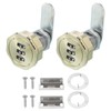 PATIKIL Combination Cam Lock 2 Pcs Zinc Alloy Keyless 3-Digit