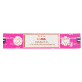 Satya Nag Champa Rose Incense Sticks | x1 pack | comes with SAMASIA bookmark | Incense can be used for Aromatherapy, Spa, Yoga, Weddings, Meditation, Healing, Positivity and Relaxation