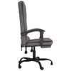 YAFF Massage Reclining Office Chair Gray Faux Leather-9775