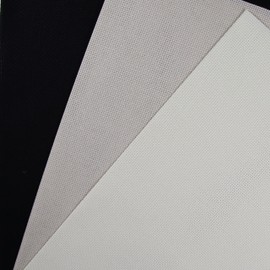 KCS 3 pc of 12" x 18"(30cmx45cm) 16CT Counted Cotton Aida Cloth Cross Stitch Fabric (Antique White+Pearl Grey+Black)