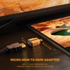 MOGOOD Micro HDMI to HDMI Adapter 1 Pack, 4K@30Hz, HDR,