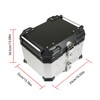 labwork 45L Motorcycle Top Case Tail Box with Mounting Plate