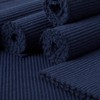 Encasa Ribbed Table Placemats (Set of 6) - Solid Navy