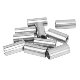 ViaGasaFamido Coupling Nuts M4 M5 M6 M8 M10 M12 M16 Stainless Steel SUS304 (10 pieces, M10 x φ14 x 30 mm)