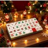 Gingerbread Man Border Christmas Mahjong Tiles 30x23x13mm Acrylic 160 Tiles