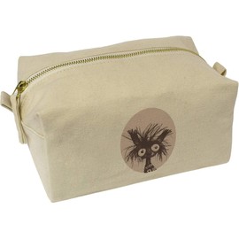 'Funny Chinese Crested Dog' Canvas Wash Bag/Makeup Case (CS00040515)