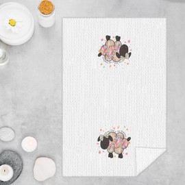 GOOZHO The Lord is My Shepherd Christian Kitchen Towels, Sheep Decor Hand Towels for Bathroom, Bible Verse Decor Dish Tea Towels for Kitchen, Christian Sheep Gifts for Women, 16x24 Inch