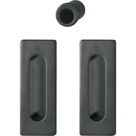 Hoppe 11733238 Sliding Door Handle, Black