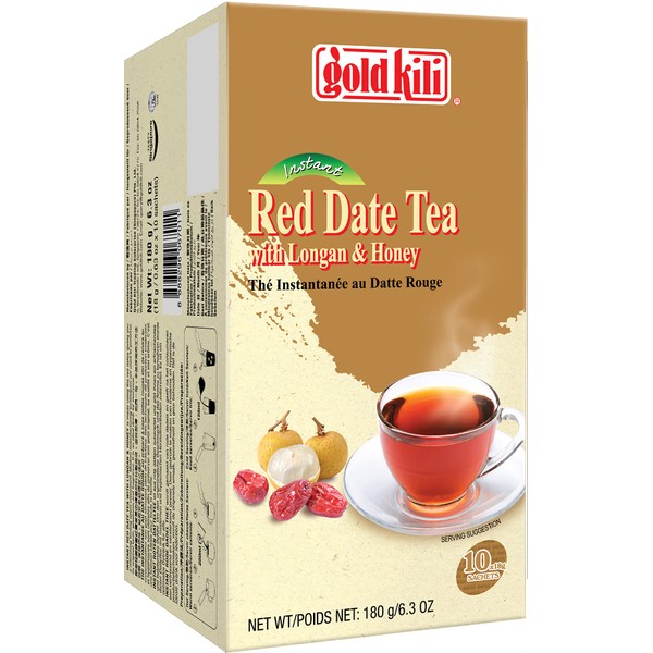 Gold Kili Honey Longan with Red Date instant Tea, 10 -Count