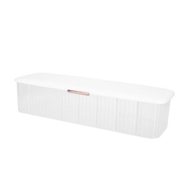 Mikinona Multi Grid Cable Organizer Storage Box Desktop Cord Management for Home Office Efficient Cable Holder for Easy High Permeability Material White