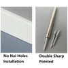 Funnytek 400 Pcs Skirting Board Nails, Double Headed Nails Carbon