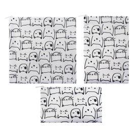 Zippered Food Organizer Bag, 3X Thermal Insulation Lunch Organizer Pouch, Zipper Reusable Lunch Bag for Work, School, Outdoor Picnics