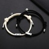 OIDEA Couple Bracelet Stainless Steel Curb Chain Bracelet with Engraving,