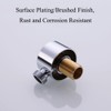 Gold Wall Outlet Elbow, G1/2 Inch Handheld Shower Hose Connector