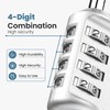 Sparkiva Combination Padlock with Code, 4 Digit Heavy Duty Padlock