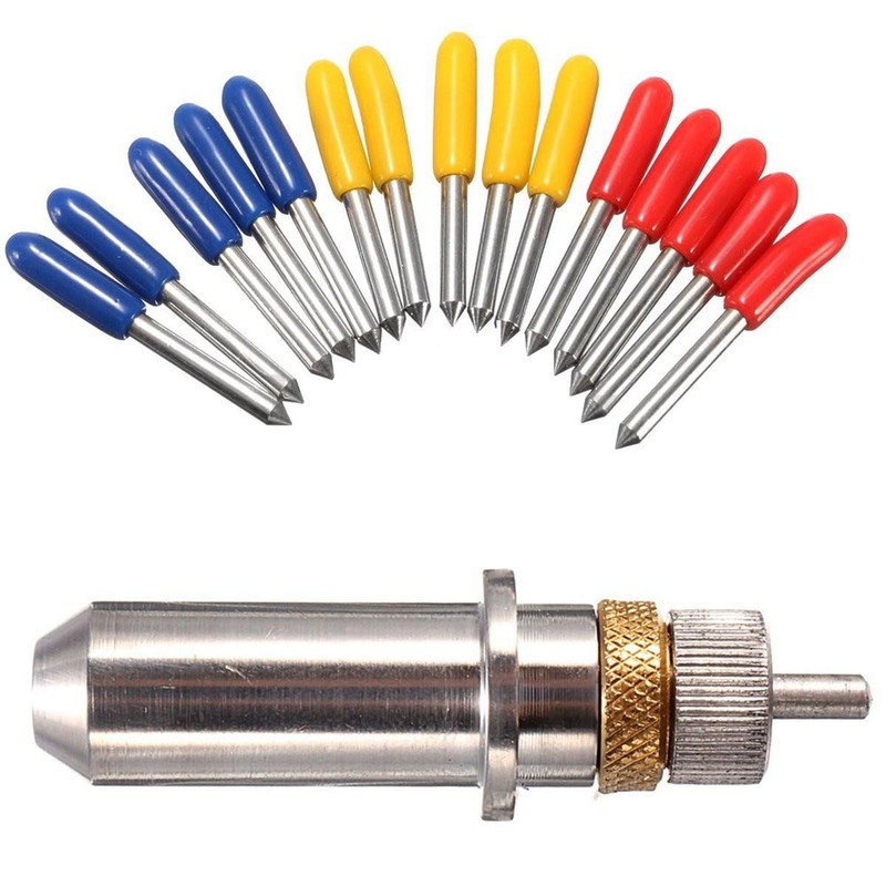 GAOHOU 15pcs 30/45/60 Degree Vinyl Cutter Blade for Roland Cutting