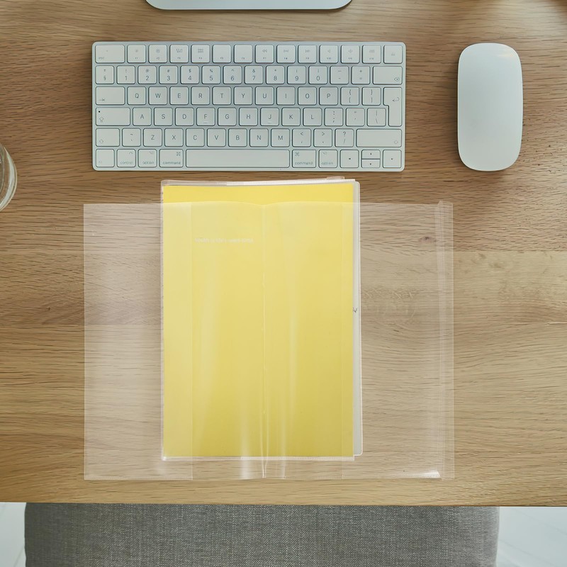 TEHAUX 10pcs Clear Book Covers, A5 Size Exercise Book Covers