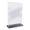 Exhivit Porta Menú A5, Doble Vista (paq-5 Piezas) Porta Folleto