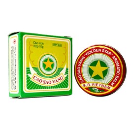 Golden Star Balm Cao Sao Vang Vietnam Aromatic Balm Natural Remedy Essential Oils 10g