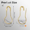 LE-stone 1000Pcs Safety Pin Metal Bulb Gourd Pins Pear Shaped