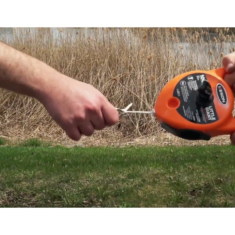 Keson G130 Giant Chalk Line Reel, 24-Ounce Chalk Capacity, 130-Foot