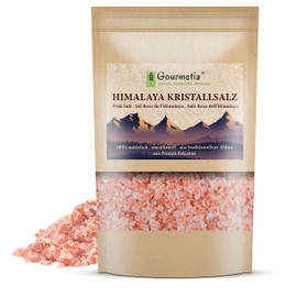 Gourmetia Himalaya Salt Coarse 400 g, Pink Crystal Salt from Punjab Pakistan, Rock Salt - Also Fine