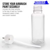 Set of 10 Plastic 3.4 Ounce (100cc) Airbrush Bottles (Jars)