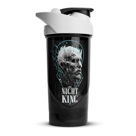 Shieldmixer Hero Pro Classic Shaker Night King - BPA-frei - Gym Zubehör - Eiweiss Shaker - Fitness Trinkflasche - Schwarz - 700ml
