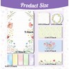 Wildflower Sticky Notes Set Cute Floral Self Stick Writing Memo