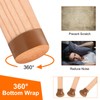 sourcing map 16pcs Chair Leg Floor Protectors with Felt Pads