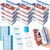 Threlaco 12 Set Mini First Aid Kit Bulk Mini Portable