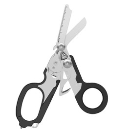 Emergency Shears with Strap Cutter and Glass Breaker Foldable Stainless Steel Scissor Pliers Outdoor Camping Rescue Scissors Tools