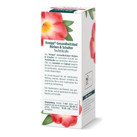 Kneipp Health Bath Back & Shoulder - with Valuable Extract of Devil's Claw - Soothing, Warming, Relaxing - 100 ml