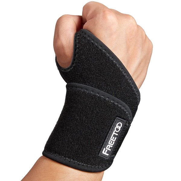 FREETOO Air Mesh Wrist Support for Carpal Tunnel support for pain relief, Compression Wrist Brace Wraps at Work for Women Men,Adjustable Wrist Guard Fit Right Left Hand for Arthritis Tendonitis