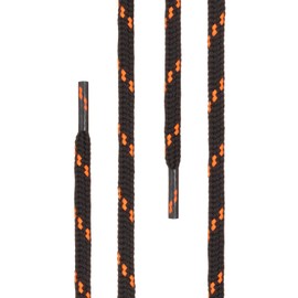 Di Ficchiano high quality shoe laces, round laces for work shoes and trekking, shoes made of 100% polyester, diameter 4.5 mm, 27 colours, length 70 cm – 220 cm 4.5 mm, 27 colours, lengths 70 - 220 cm. - Black - 110 cm