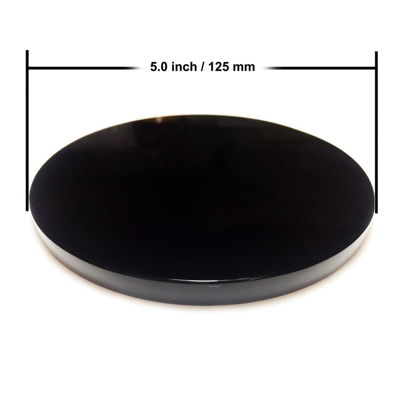 Polar Jade Black Obsidian Mirror for Scrying and Insights, Real