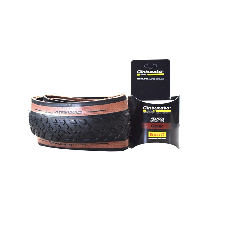 Pirelli, Cinturato Gravel M, Gravel Tire, 700x45C, Folding, Tubeless Ready,