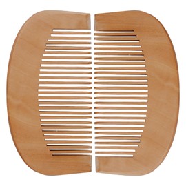 Thyonta 2 PCS Labour Comb - 10 CM Handmade Wooden Hair Comb Wide, Tooth Comb, Anti Static, Detangling, Scalp Massaging Comb Can be used with Anxiety or other Pain/Stress Situations.