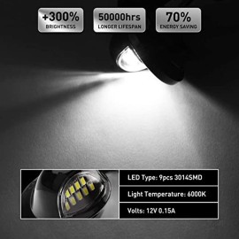 CARLCROSS 2×For Ford F150 F250 F350 1999-2016 Accessories LED Rear License Plate Tag Light