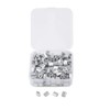INCREWAY 200pcs M2 Aluminum Sleeves Clip Single Oval Hole Cable