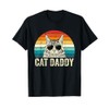 Retro Cat Daddy Vintage Distressed Maine Coon Cat Dad T-Shirt