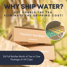 Tea of a Kind Flavor Pods, Variety 24 Pack, Tropical Island Flavors, Water Enhancer, Refill Pods For TOAK® Reusable Bottle, No Powder , Tropical Fruit, Pineapple Coconut, and Mango Flavored