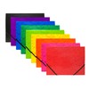 Pack of 12 A4 Blue Card 3 Flap Folders with